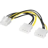 PremiumCord napájacia redukcia 2x 5.25" Molex - 8 pin pre PCI-E grafické karty - Káble a redukcie