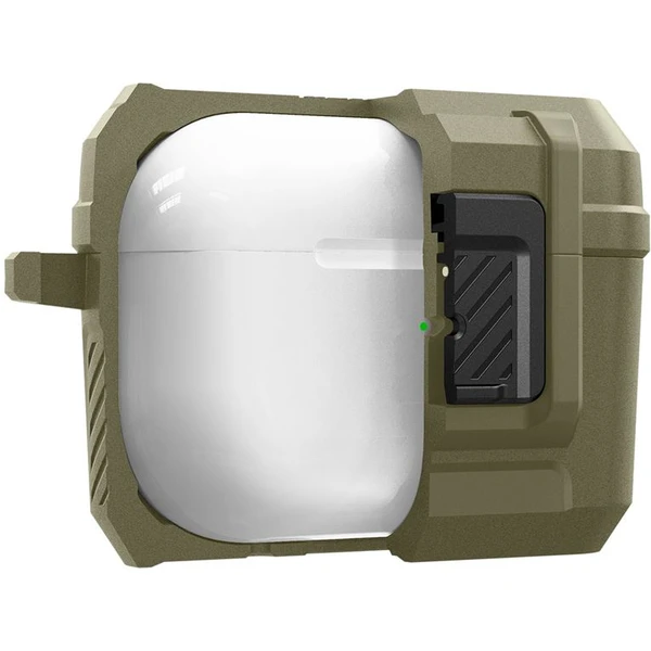 Spigen Lock Fit odolné púzdro Apple AirPods Pro 2 gen. vintage khaki - Puzdra - Obrázok MKK0000N01