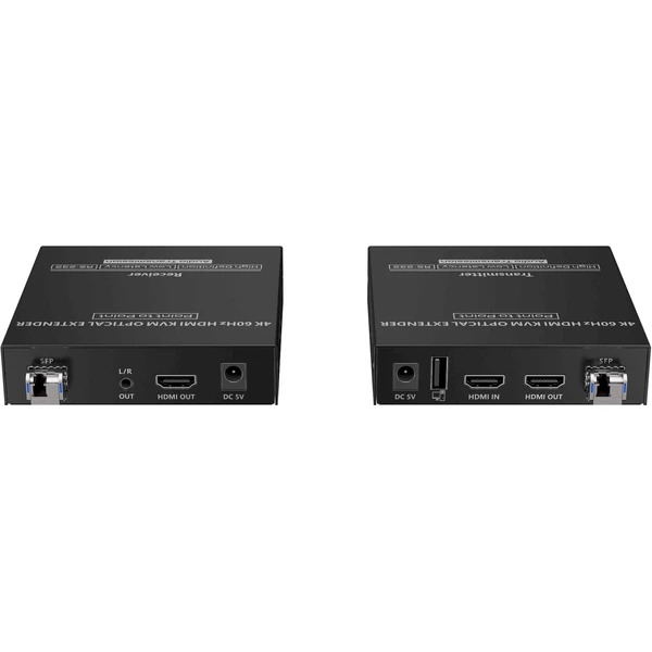 PremiumCord Optický HDMI KVM extender 4K @ 60Hz 4:4:4 až na 40km - Ostatné - Obrázok MKNF000K01