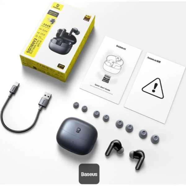 Baseus Bass BP1 Pro bluetooth slúchadlá čierna - Slúchadlá - Obrázok MLBQ000K01
