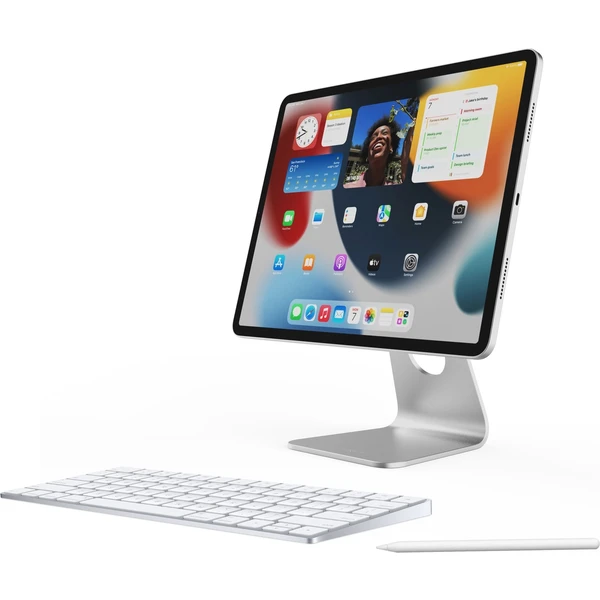 FIXED Frame hliníkový magnetický stojanček iPad Pro 12.9" (18-22)/Air 13" (M2) strieborný - Stojany - Obrázok MLU7100501