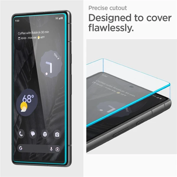 Spigen Glass AlignMaster 2 Pack tvrdené sklo pre Google Pixel 7a číre - Ochranné fólie a sklo - Obrázok MMV1000701