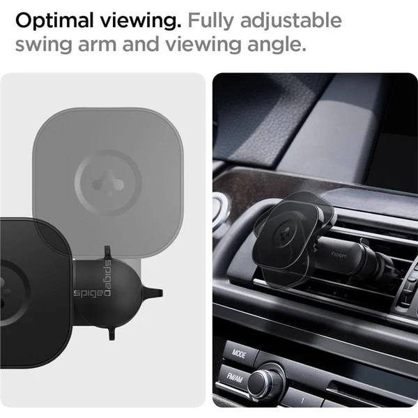 Spigen OneTap MagSafe Car Mount (ITS12W) držiak do auta čierny - Držiaky - Obrázok MNK0000N01