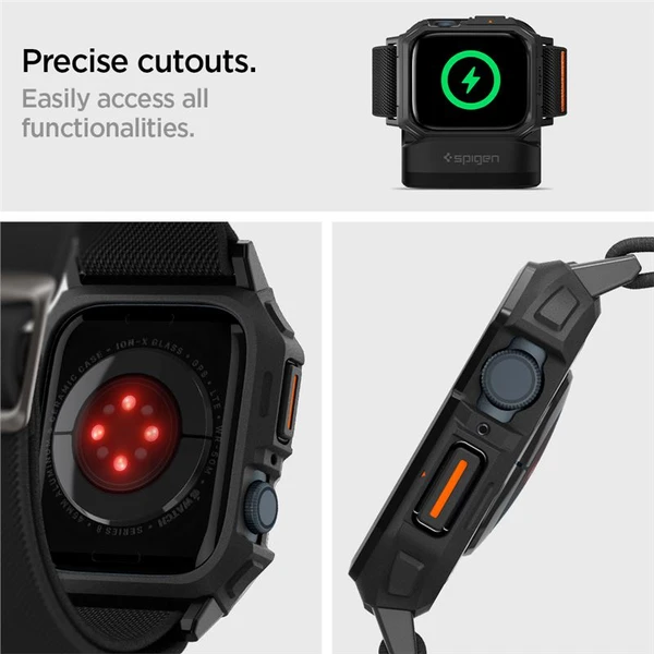 Spigen Lite Fit Pre remienok Apple Watch 45/44mm matne čierny - Remienky - Obrázok MOA1000P01