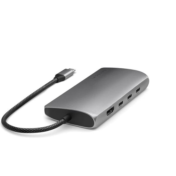 Satechi USB-C viacportový adaptér 8K s Ethernet V3 vesmírne šedý - USB huby - Obrázok MPX5000O01