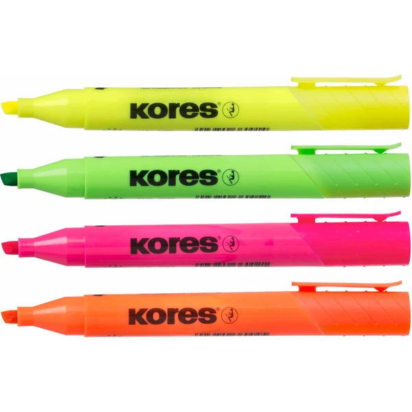 Kores HIGH LINER PLUS popisovače set 4 farieb - Popisovače - Obrázok MQ7H000K01