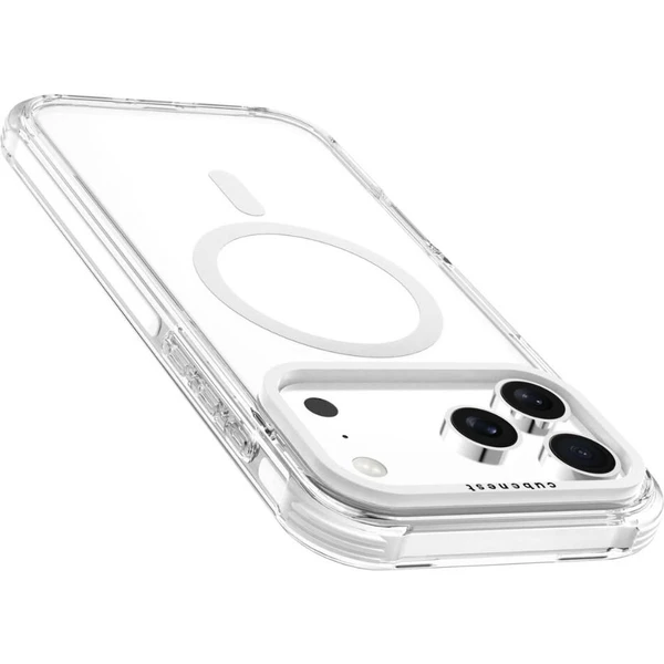 Cubenest MagPro Strong Guard MagSafe kryt iPhone 17 Pro Max biely - Puzdra - Obrázok MQBK000K01