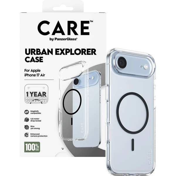 PanzerGlass® CARE Urban kryt s MagSafe Apple iPhone Air číry/čierny - Puzdra - Obrázok MQEH000K01