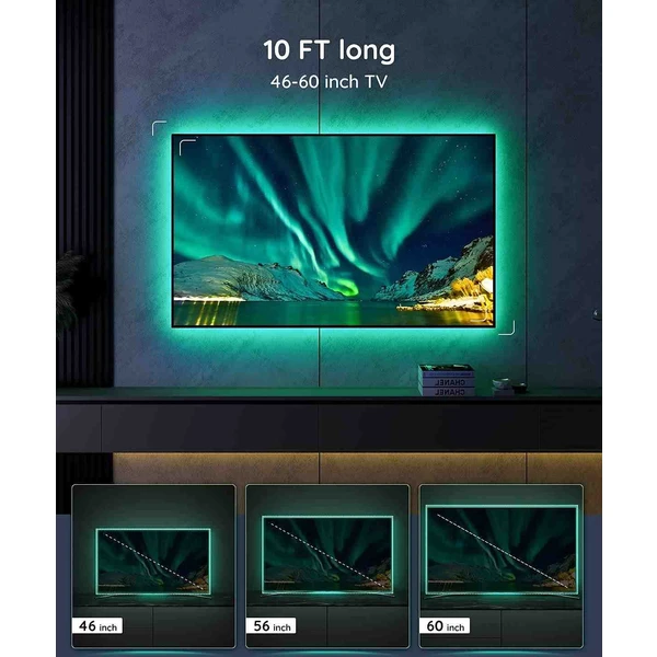 Govee TV 46-60" SMART LED podsvietenie RGB + ovládač - Inteligentné osvetlenie - Obrázok MQG4000J01