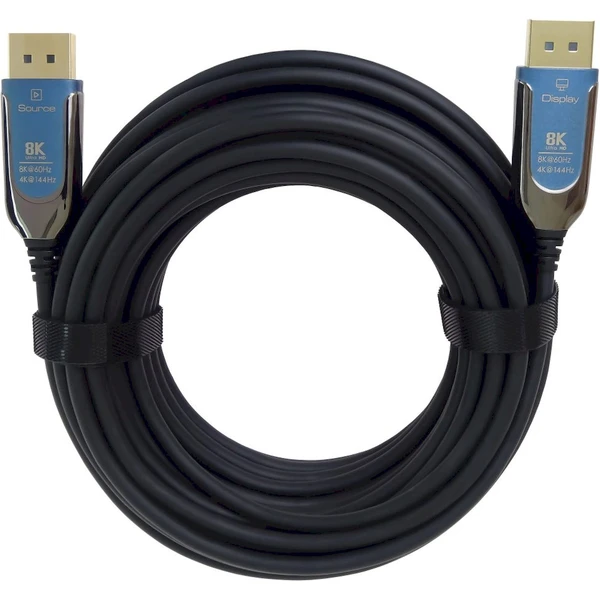 PremiumCord DisplayPort 1.4/DisplayPort 1.4 optický kábel 8K 30m čierny - Káble a redukcie - Obrázok MQHF000K01