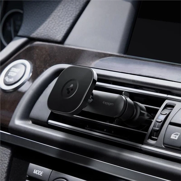 Spigen OneTap Magnetic Car Mount Vent for MagSafe držiak do auta čierny - Držiaky - Obrázok MRFHF00101