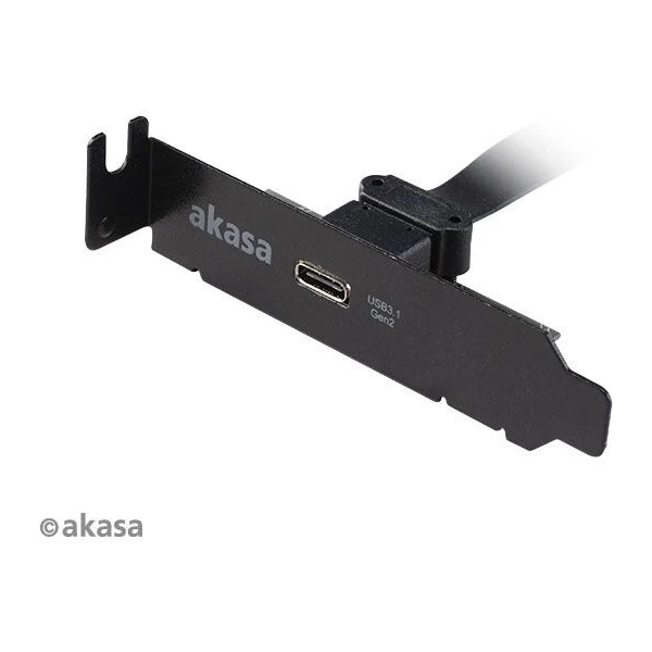 Akasa - USB 3.1 gen 2 Typ C PCI záslepka low profile - Káble a redukcie - Obrázok MS5X600301