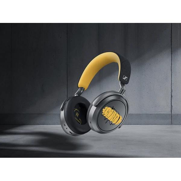 Sennheiser Momentum 4 bezdrôtové slúchadlá 80th Anniversary Edition sivá/žltá - Slúchadlá - Obrázok MSHE000K01