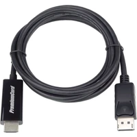 PremiumCord DisplayPort 1.2/HDMI 2.0 kábel 4K 2m čierny - Káble a redukcie