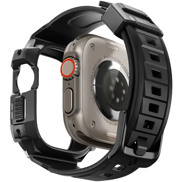 Spigen Rugged Armor Pro remienok s puzdrom Apple Watch Ultra 3/2/1 (49mm) čierny - Puzdra - Obrázok MTK0000N01