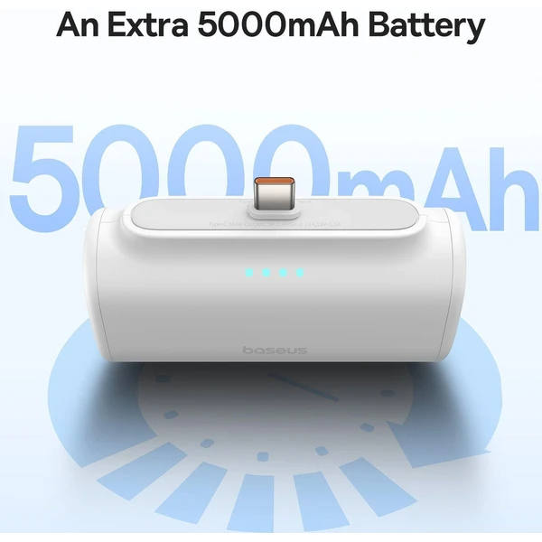 Baseus Compact powerbanka 5000mAh biela - Powerbanky - Obrázok MTTL000K01