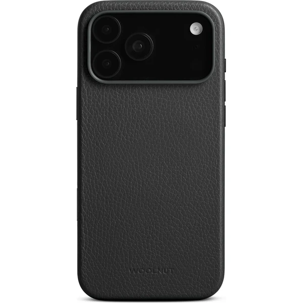 Woolnut MagSafe kožený kryt iPhone 17 Pro Max čierny - Puzdra - Obrázok MULH000K01