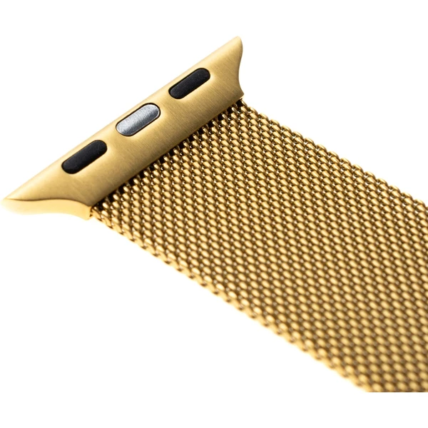 FIXED Mesh Strap sieťový nerezový remienok Apple Watch 42/44/45mm zlatý - Remienky - Obrázok MUQU600301