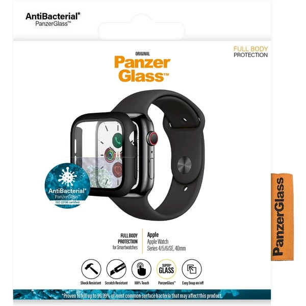 PanzerGlass Full Body Protection Apple Watch 4/5/6/SE 40mm čierny - Puzdra - Obrázok MV4N600301
