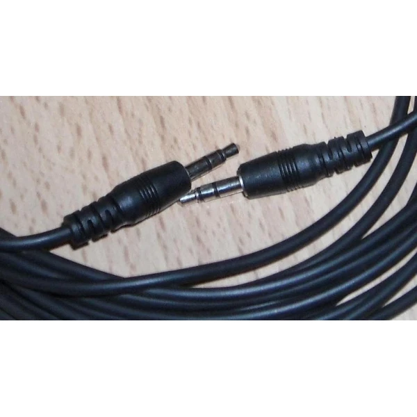 PremiumCord 3,5 mm/3,5 mm prepojovací kábel 5 m čierny - Káble a redukcie - Obrázok MVSU000501