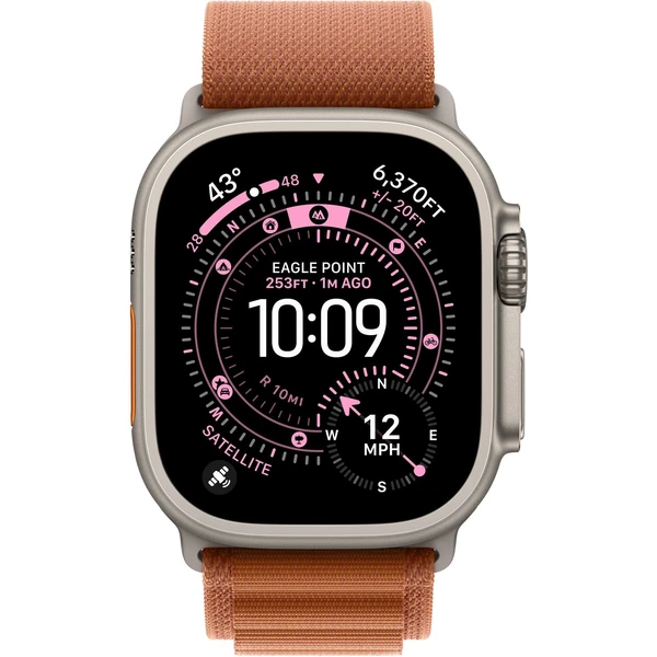 Apple Watch 49/46/45/44mm terakotový Alpský ťah stredný prírodný titán - Remienky - Obrázok MVWH000K01
