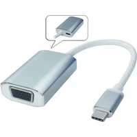 PremiumCord USB-C/VGA redukcia 0,2 m strieborná - Káble a redukcie