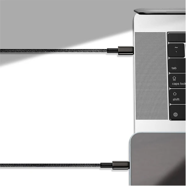 Baseus Tungsten Gold USB-C/USB-C napájací kábel 100W 2m čierny - Káble a redukcie - Obrázok MWKGF00101