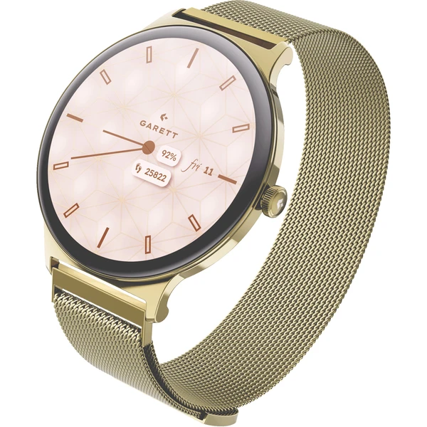 Garett Smartwatch Verona 2 Mesh steel, zlatá - Inteligentné hodinky - Hlavný obrázok