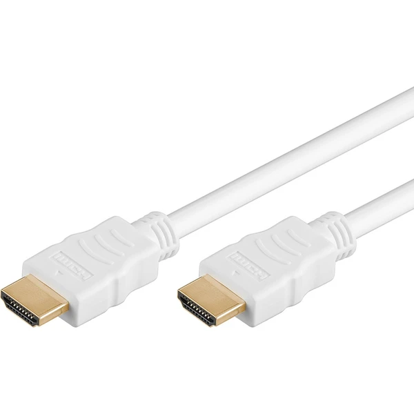 PremiumCord HDMI 1.4/HDMI 1.4 kábel s ethernetom 4K 2m biely - Káble a redukcie - Hlavný obrázok