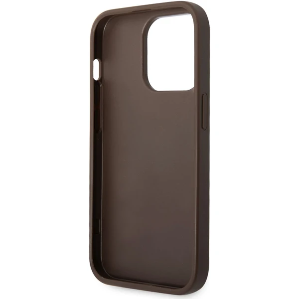 Guess PU 4G Metal Logo kryt iPhone 15 Pro Max hnedý - Puzdra - Obrázok MXK8000601