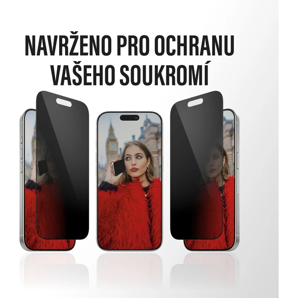 PanzerGlass® Privacy sklo Apple iPhone Air s bezprašným aplikačným boxom - Ochranné fólie a sklo - Obrázok MYEH000K01