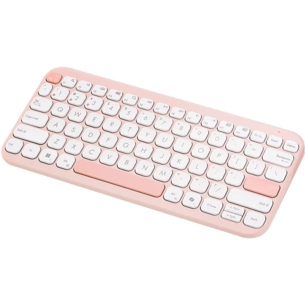 ASUS Marshmallow Keyboard KW100 bezdrôtová klávesnica (CZ/SK) ružová - Klávesnice - Obrázok MZDI000K01