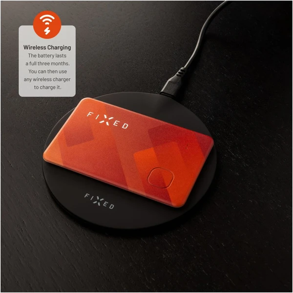 FIXED Tag Card smart lokátor s podporou Find My oranžový - Lokátory - Obrázok MZU0000P01