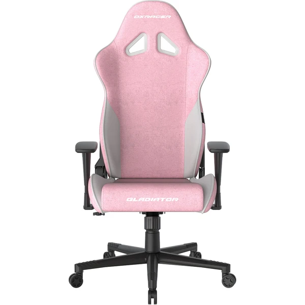 DXRacer GLADIATOR látková herná stolička ružovo-biela - Stoličky - Hlavný obrázok