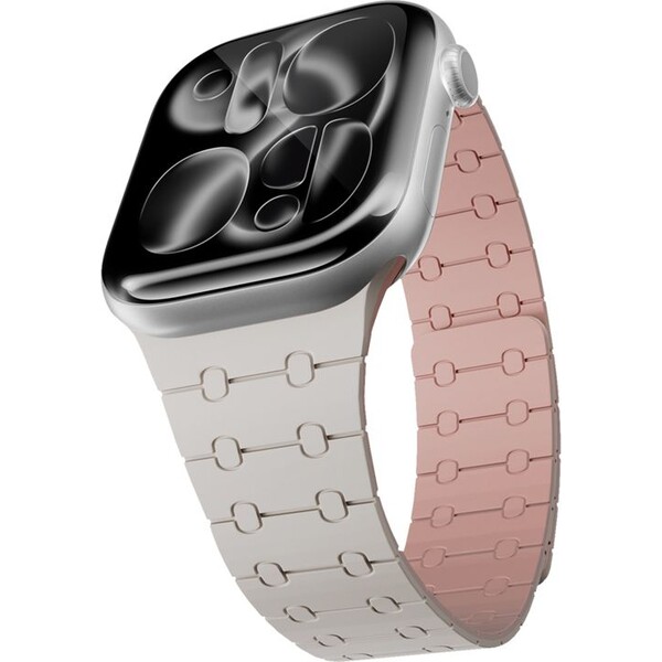 E-shop Epico Magnetic+ silikónový remienok pre Apple Watch 49/46/45/44/42mm hviezdne biely