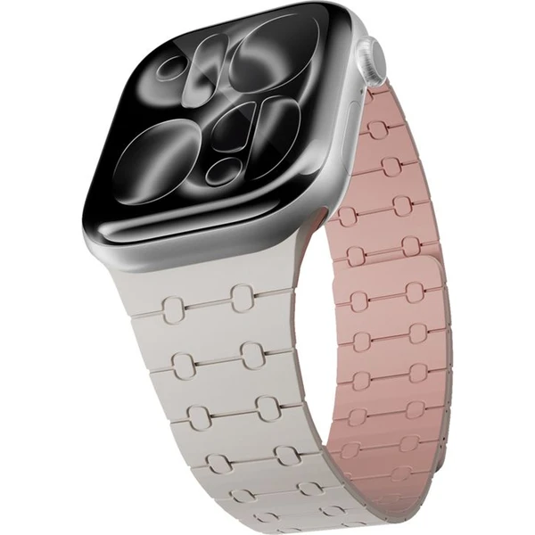 Epico Magnetic+ silikónový remienok pre Apple Watch 49/46/45/44/42mm hviezdne biely - Remienky - Hlavný obrázok