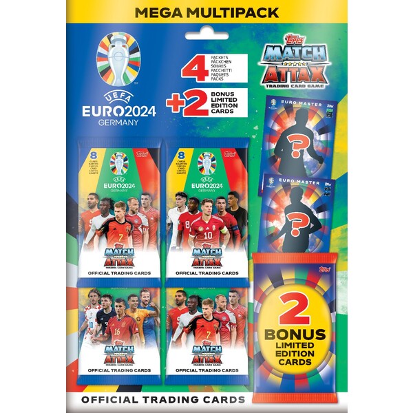 Futbalové karty Topps EURO 2024 Mega Multipack