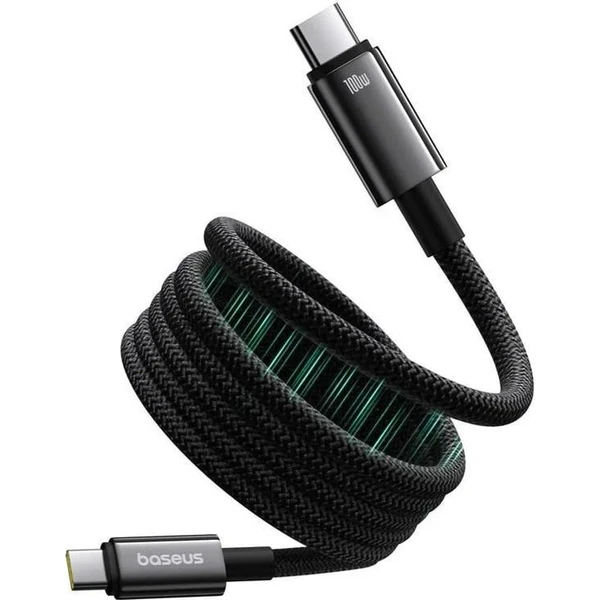 Baseus Tungsten Gold USB-C/USB-C magnetický napájací kábel 100W 1m čierny - Káble a redukcie - Hlavný obrázok