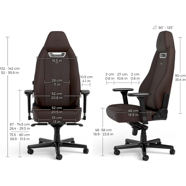 noblechairs LEGEND Java Edition herná stolička hnedá - Stoličky - Obrázok N18A000P01