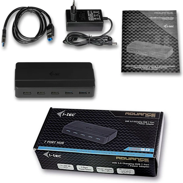 I-TEC U3HUB74 húb na nabjenie až 7 zariadení - USB huby - Obrázok N19B000501