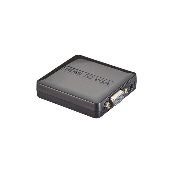 PremiumCord HDMI -> VGA +3,5mm elektronická redukcia čierna - Káble a redukcie - Hlavný obrázok