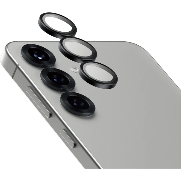 PanzerGlass® Hoops® Ceramic Samsung Galaxy S25+ čierne ochranné krúžky pre šošovky fotoaparátu - Ochranné fólie a sklo - Hlavný obrázok