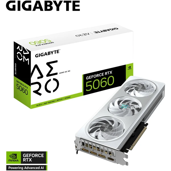 GIGABYTE NVIDIA GeForce RTX 5060 AERO OC 8G - Grafické karty - Obrázok N1XE000P01