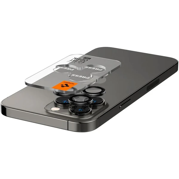 Spigen Glass TR EZ Fit Optik Pro skla iPhone 17-14 Pro/17-14 Pro Max čierna (2 ks) - Ochranné fólie a sklo - Obrázok N219000601