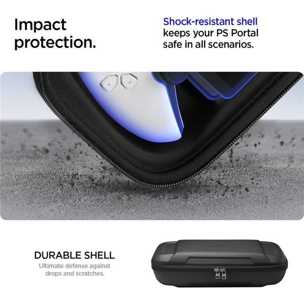 Spigen Rugged Armor Pro púzdro Sony Playstation Portal čierne - Puzdra - Obrázok N263000N01