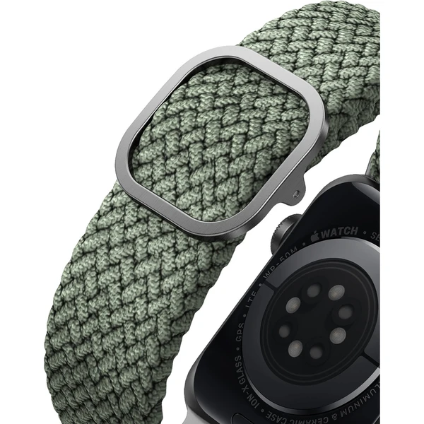 UNIQ Aspen Braided remienok Apple Watch 46/45/44/42mm zelený - Remienky - Obrázok N2LP600301
