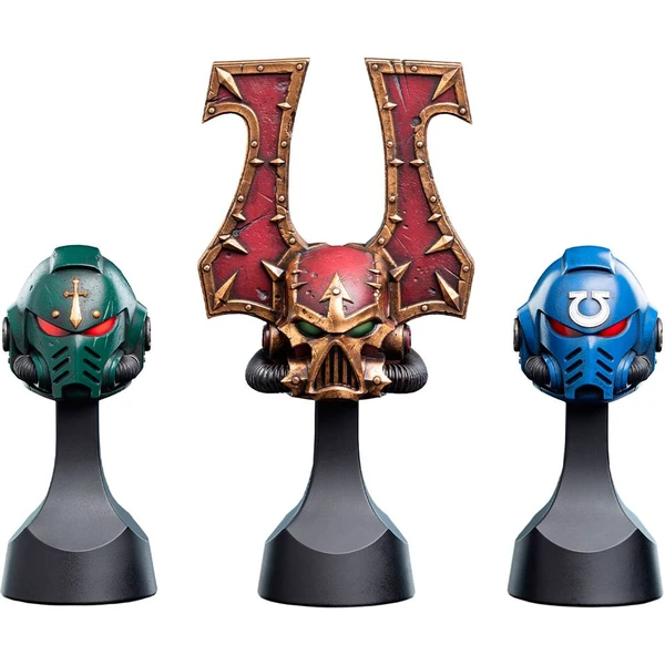 Replika helmy Weta Workshop Warhammer (40K) - Khorne Berzerker Helm Miniature 20,2 cm - Repliky - Obrázok N32H000L01