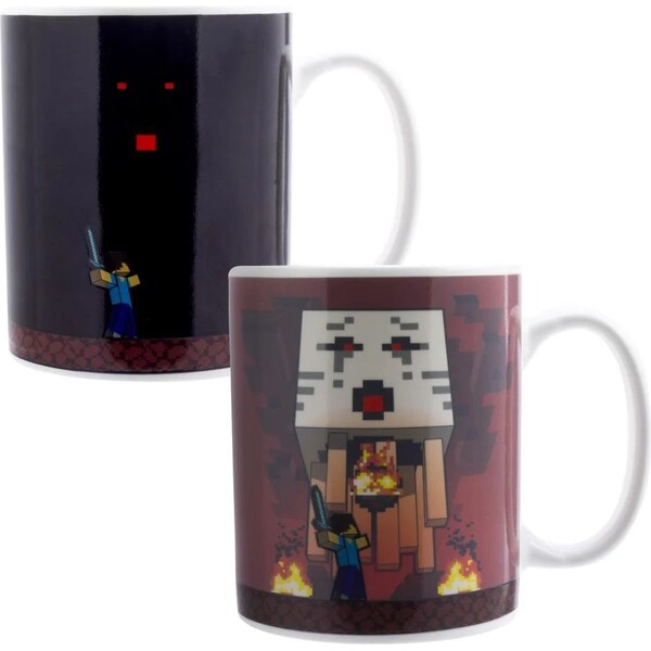 Hrnček Minecraft Nether (meniaci sa motív) 300 ml