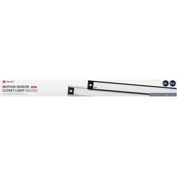Yeelight svetlo do šatníka so senzorom A60 čierna, 60 cm 4000K - Svietidlá - Obrázok N350000J01