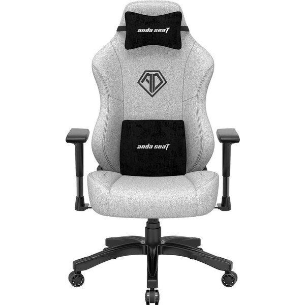 E-shop Anda Seat Phantom 3 L látkové herné kreslo sivé